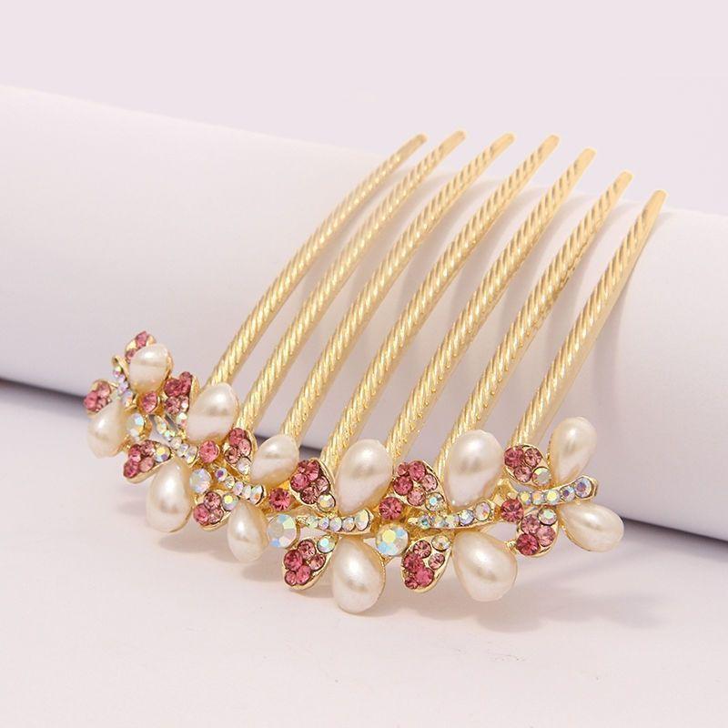 Daily Hair Jewelry for Women Girls Long Hair Holder Bling Rhinestone Hair Combs Crystal Hairpins Bride Wedding Hair Clips