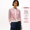 Tommy Hilfiger Striped Trim Cotton Commuter Crew Neck Cardigan Sweater Women sweater WW0WW46033
