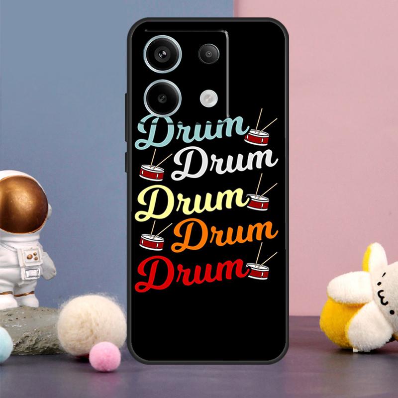 Drum Drummer Music DJ Case For Xiaomi Redmi Note 15 Pro Plus 10 11 12 13 14 Pro Redmi 15 15C 14C 10C 12C 13C Cover