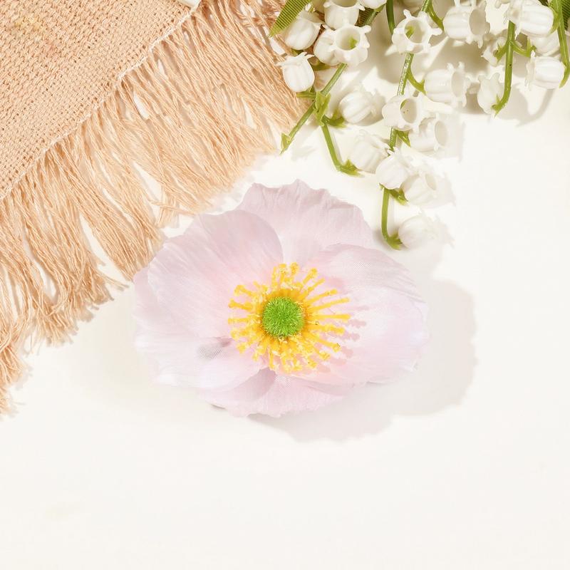 Fashion Bohemian Hibiscus Hair Clip for Women Hawaiian Flower Hairclip Girls Side Bangs Clip Beach Resort Egg Flower Hairpin