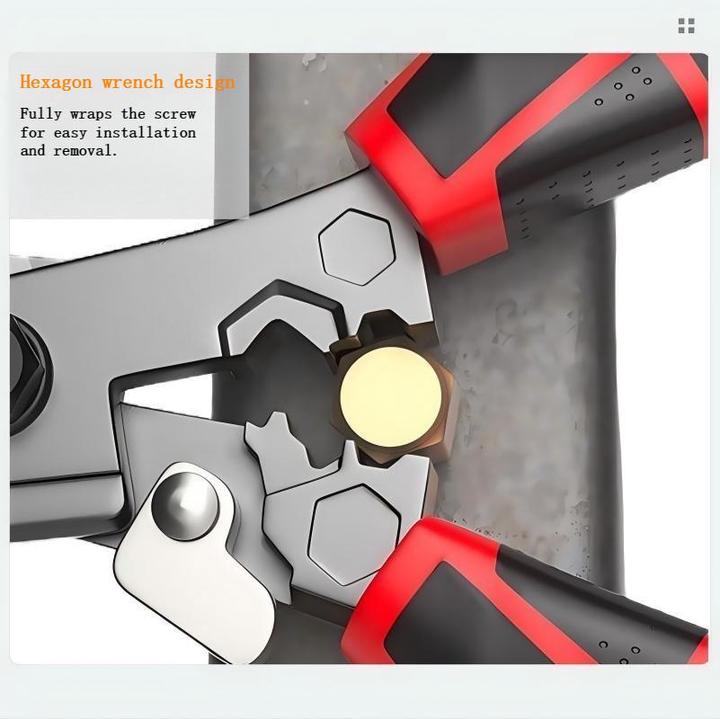 Heavy Duty Multifunctional Electrician Scissors Crimping Wire Cutter with Wrench for Metal Sheet Cable Cutting