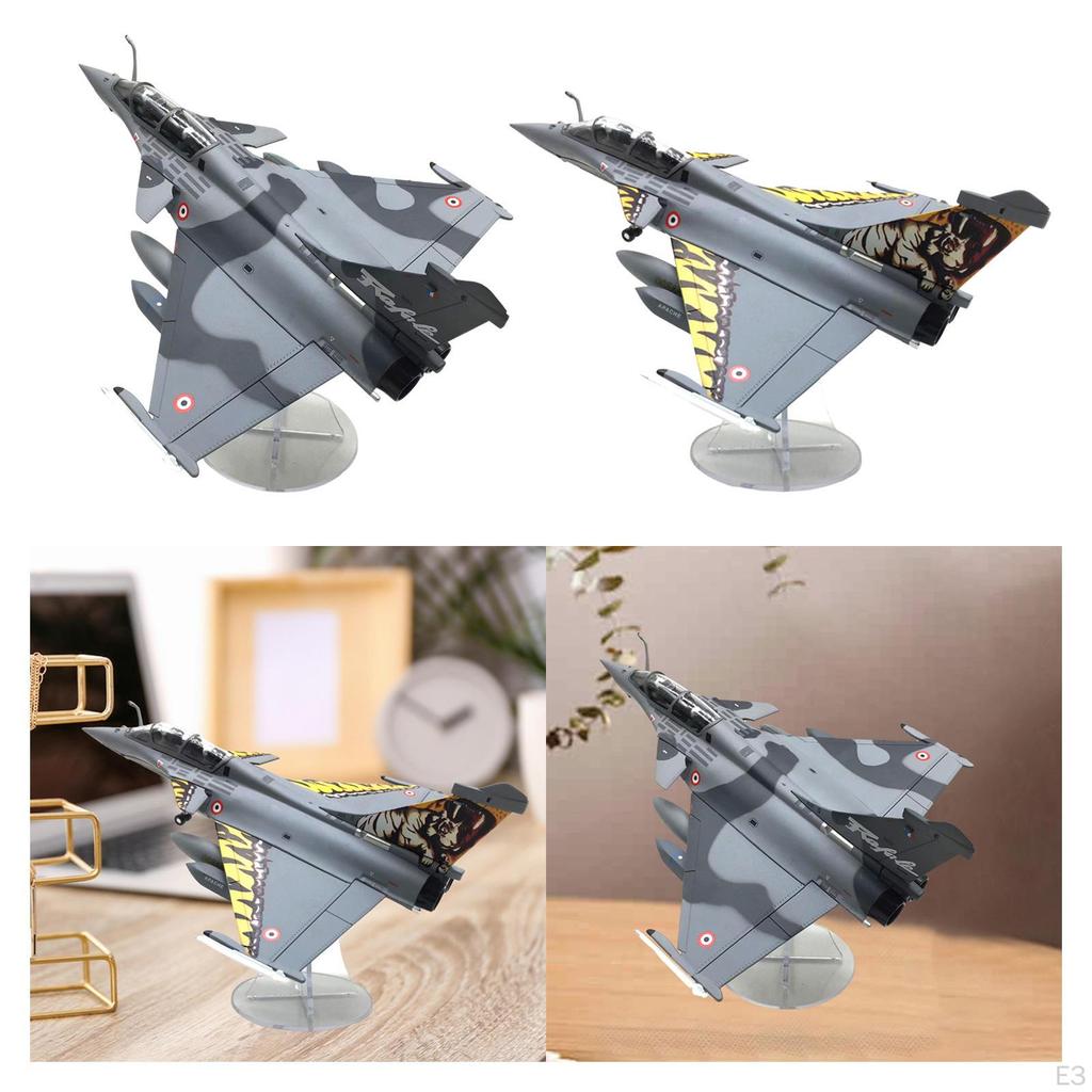 1/72 Rafale B Kampfflugzeug Modellflugzeug Sammlungen Diecast Flugzeug Spielzeug mit Ausstellungsständer für