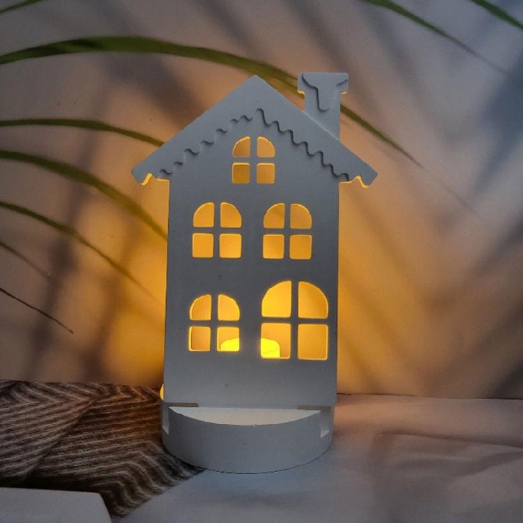 Candle Stand Silicone Mold Candlestick Mold Snow House Candle Holder Ornament Mould Epoxy Table Decoration Molds