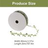 Leaf Ribbon Length 20M Christmas Decorative Ribbons for Bows Making Craft Embellishment Wedding Decoration Packaging