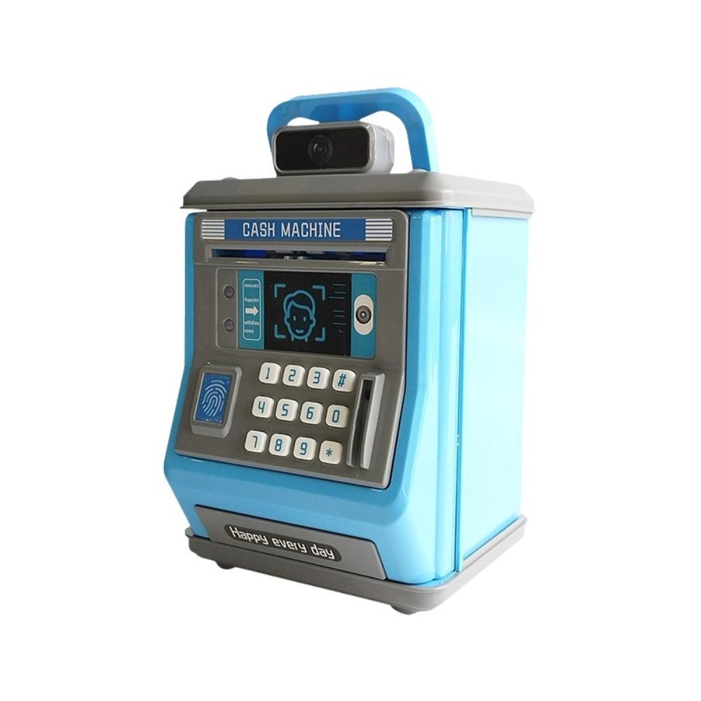 

Large Capacity Kids Money Container Plastic Automatic Safe Coin Bank ATM Box Cash Saving