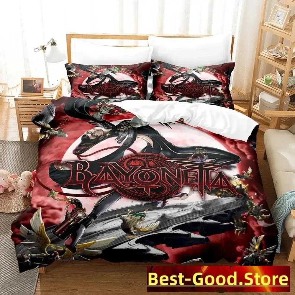 Bayonetta Bedding Set Single Twin Full Queen King Size Bed Set Adult Kid Bedroom Duvetcover Sets Anime Parure De Lit Bed