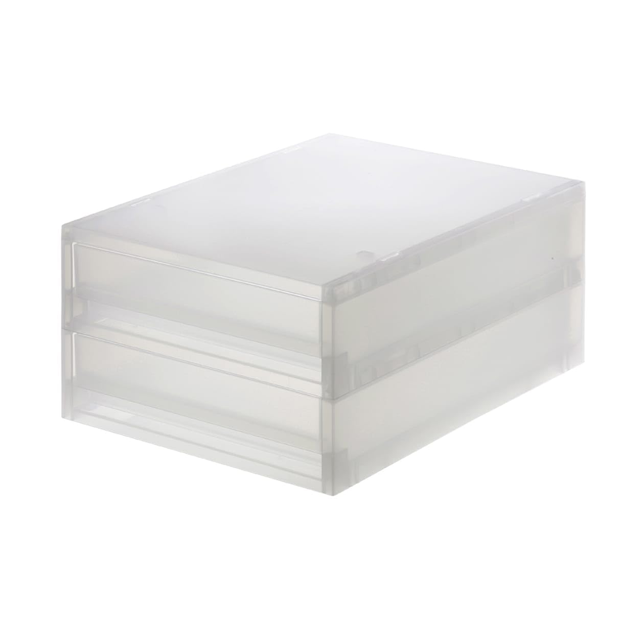 

MUJI Polypropylene Small Item Storage Case with 2 83831974 Drawers, сірий колір