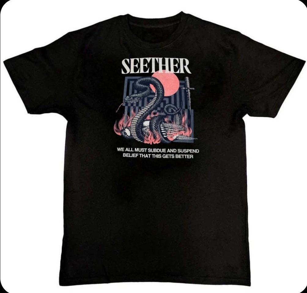 Men s and Women s T-shirts Seether Band Music Rock Metal Graphic Print Unisex T-Shirt S M L XL 2 3 4 XL XXL