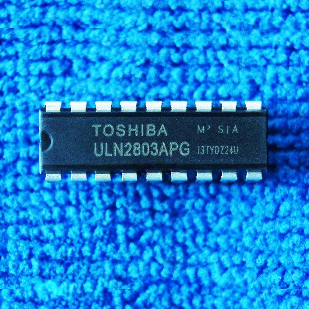 

ULN2803A ULN2803APG ULN2803 DIP-18 Массив Дарлингтона IC Транзисторный массив-8 NPN THOSIBA DIP18