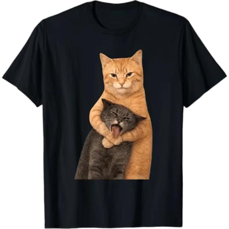 Sassy Judgeunisextal White Cat Meme Graphic Tshirt Unisex Crew Neck Tee Funny Cat Lover Casual Short Sleeve Fashion Tops