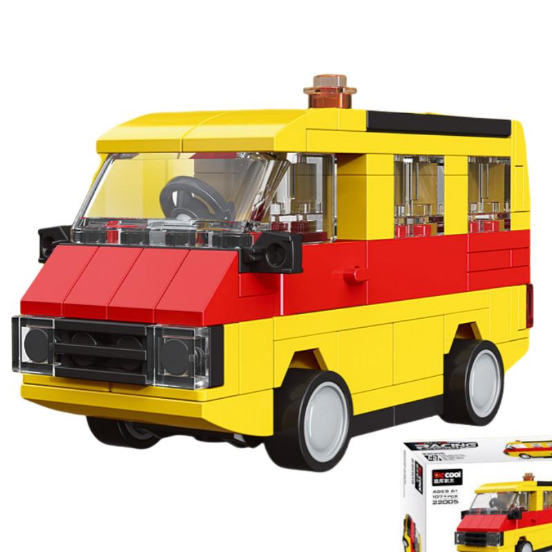 DIY Racing Auto Bus Engineering Fahrzeug Krankenwagen Zurückziehen Modell Bausteine Ziegel Spielzeug Kinder Jungen Kompatibel Mit