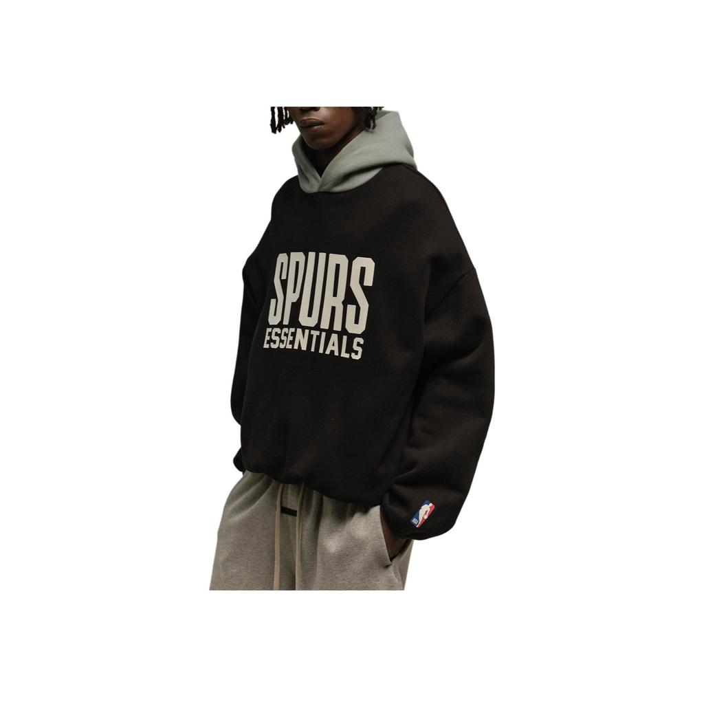 Fear of God Essentials x NBA Spurs Hoodie Black/Teal Unisex Tops 192AL246403F