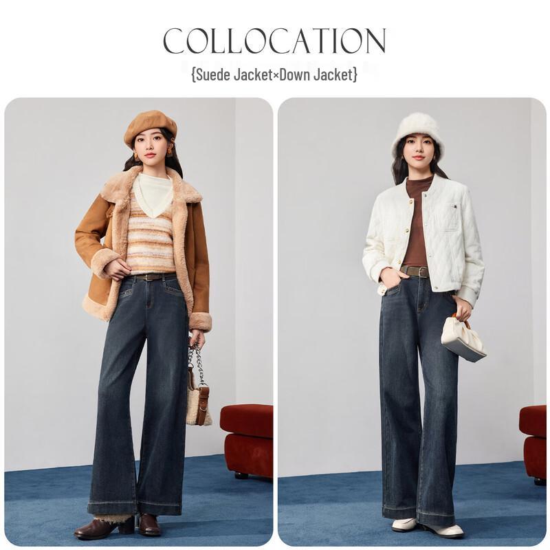 IEF Women's Retro Commuter Wide-Leg Denim Jeans