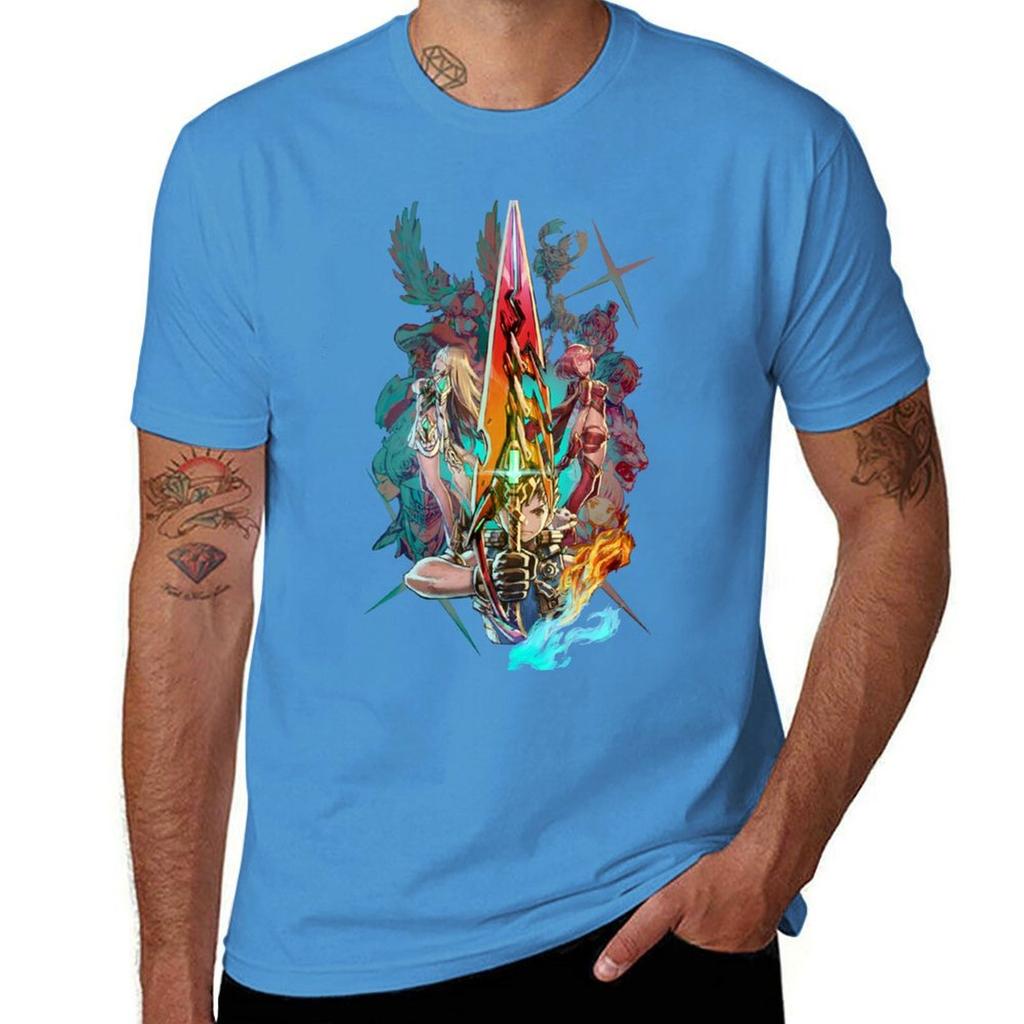 Xenoblade Chronicles? 2 - Team T-Shirt Oberteile Sweatshirt Herren Übergröße T-Shirts