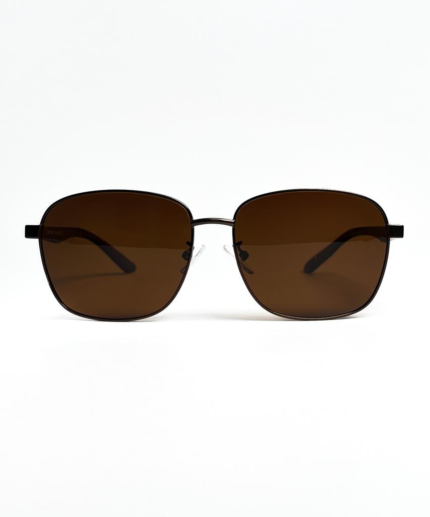 Nyuteib Pilot Square Sunglasses - Brown