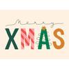 Vintage Christmas Metal Wall Decoration, Holiday Sticker Sign