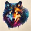 5D Diamond Painting Galaxy Wolf Head Diamond Art DIY Craft Home Wall Decor Full Drill Kit for Adults Creative Art Gift
