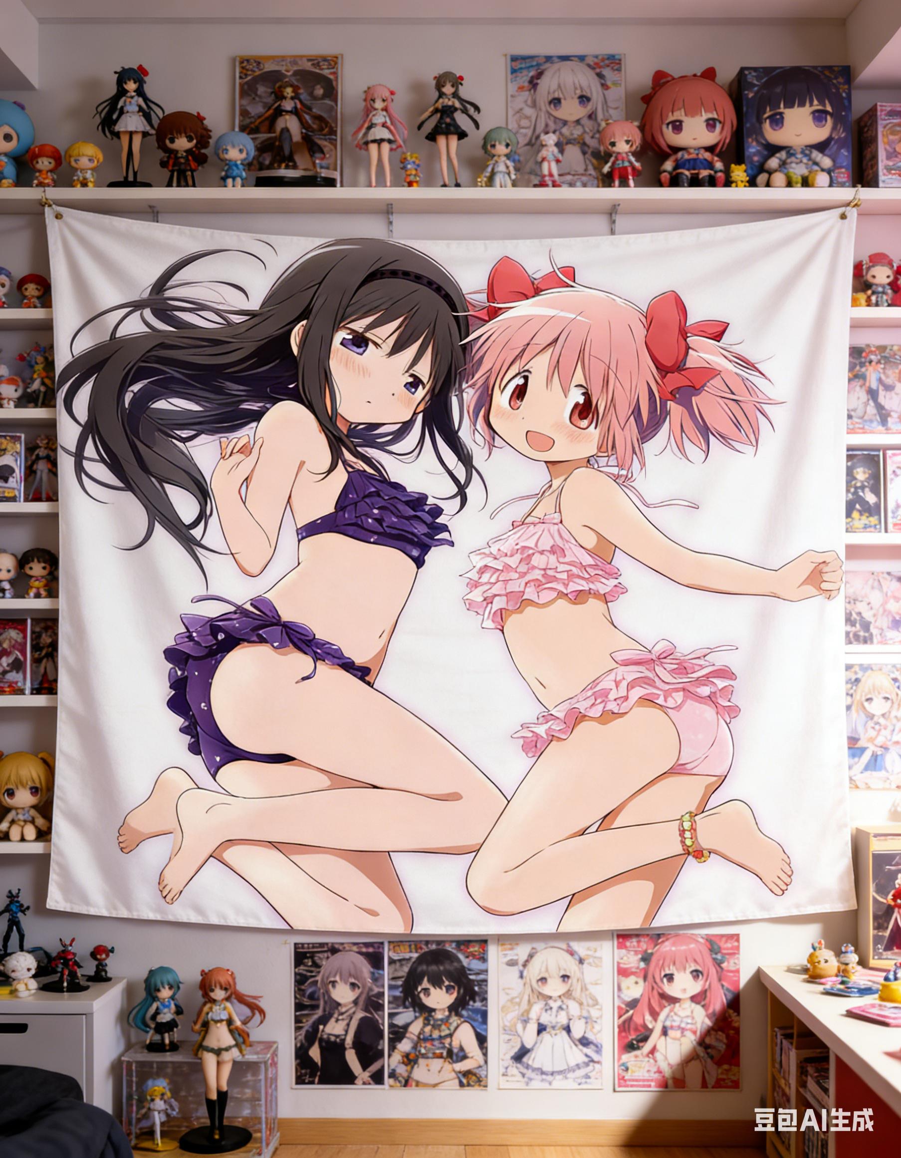

Dark Magical Girl Tapestry Multiple Sizes HD Print Madoka Anime Polyester Gothic Room Decor Bedroom Wall Art Gift 74x94cm(29x37in)