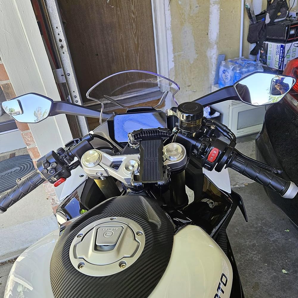 Ampper Car Auxiliary Mirror, Blind Spot Mirror, 360° Angle Adjustment Auxiliary Mirror, Rearview Mirror, Side Mirror(Fan Shape, 4 Pieces)