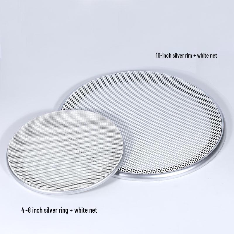 16-Pack Speaker Grille Covers: 4-Inch, 5-Inch, 6-Inch, 8-Inch, 10-Inch Metal Mesh Decorative Rings