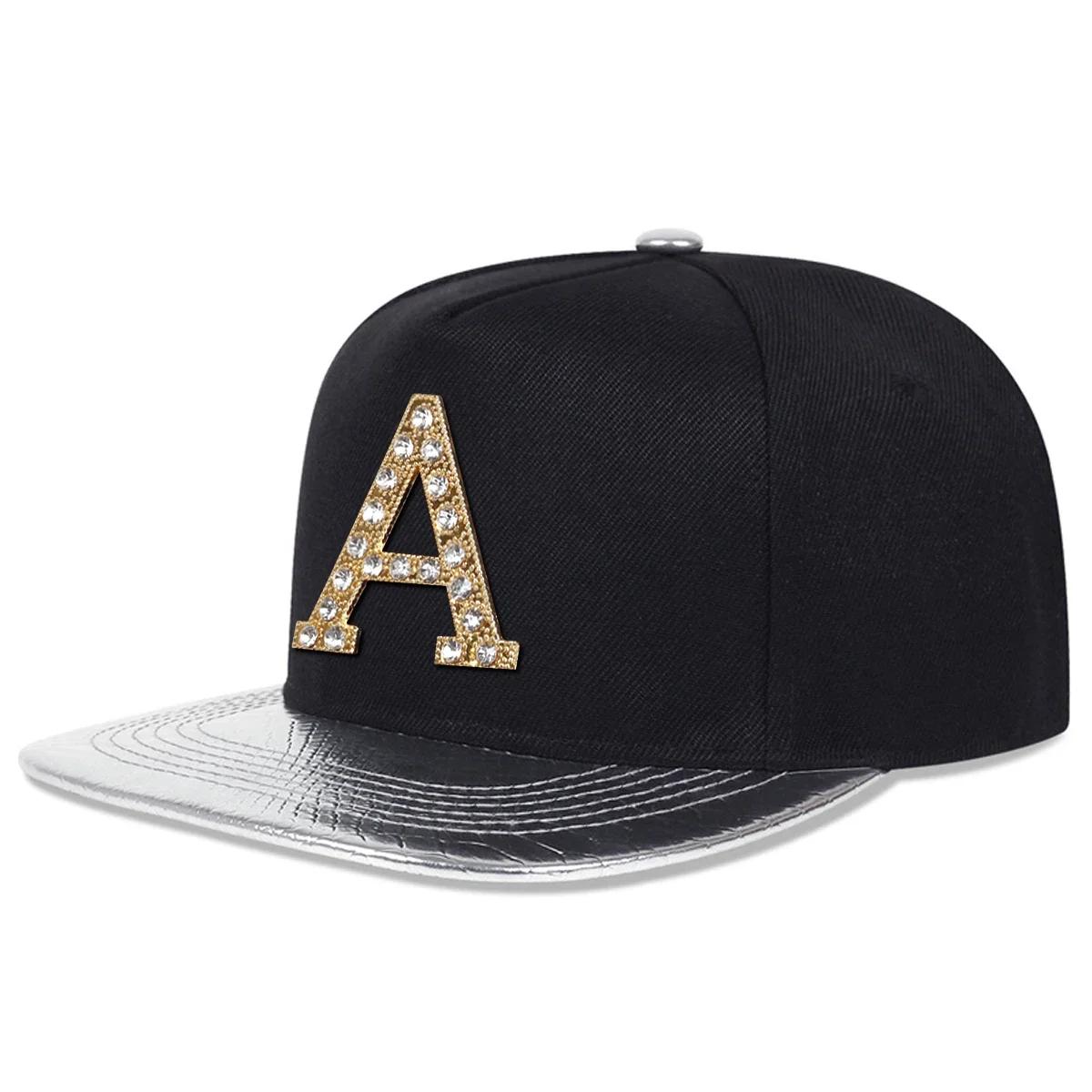 

Unisex Diamond A Letter Label Hip-Hop Hats Spring Autumn Outdoor Adjustable Casual Baseball Caps Trucker Caps Sunscreen Hat