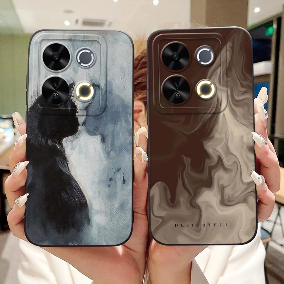 For ITEL P65 New Fashion Dusk Beach Painting Case For Itel P671L ItelP65 4G Soft Silicone Shockproof Phone Cases