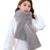 Fashion Thicken Warm Faux Fur Winter Scarf Soft Plush Cold-proof Neck Protector Windproof Solid Color Shawl Scarves for Women