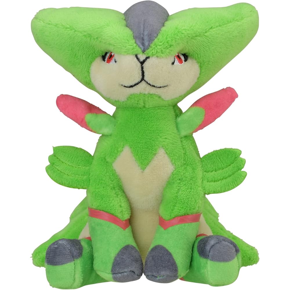 Pokmon Center Original Pokmon Fit Virizion Plush Toy 13x10.5x9 cm