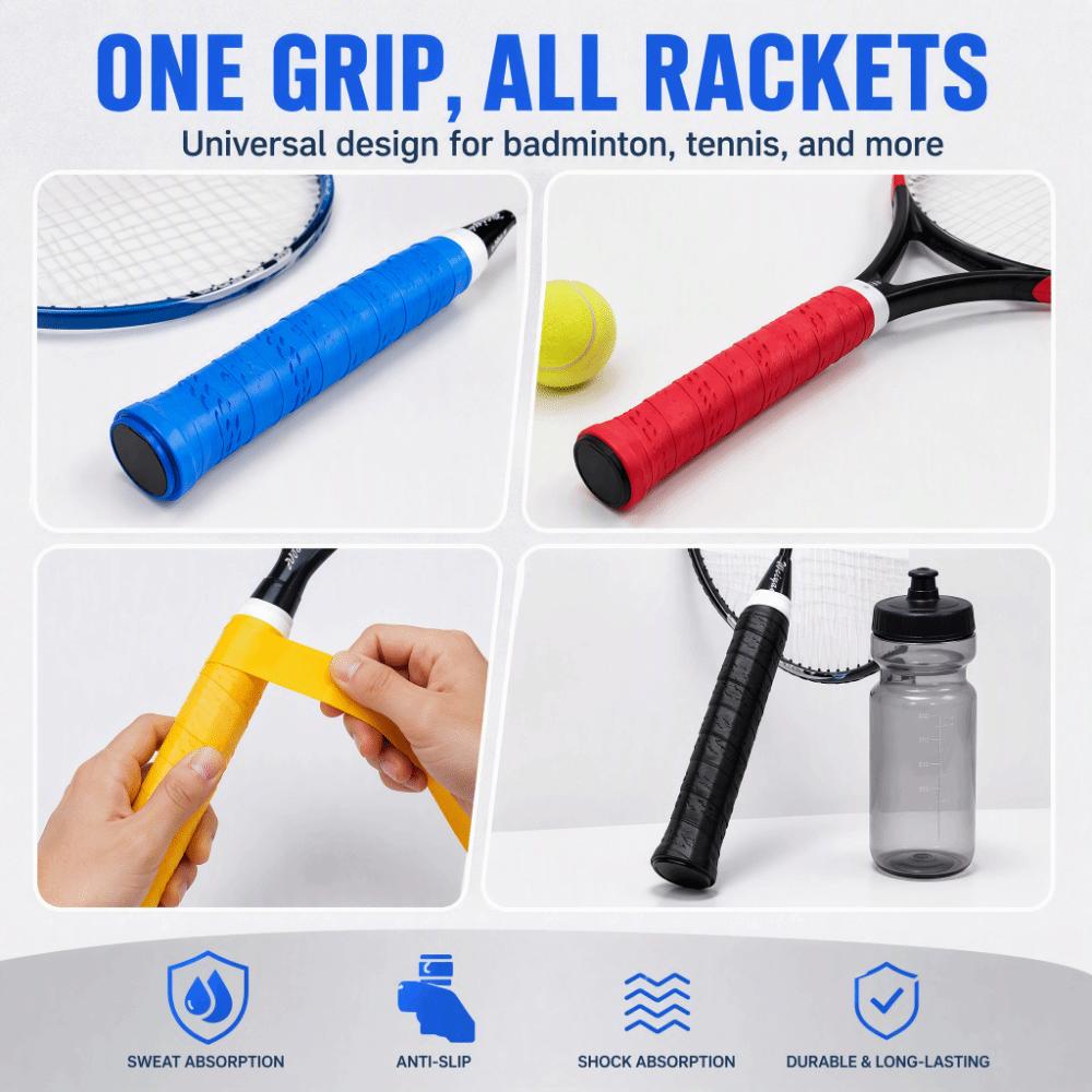 Sweat Absorption Tennis Overgrip Perforated Rackets Grip Badminton Overgrip  Outdoor Sports