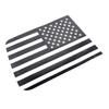 2x Black Rear Side Window Trim Stickers USA Flag Decal For 15-22 Ford F-150 F150