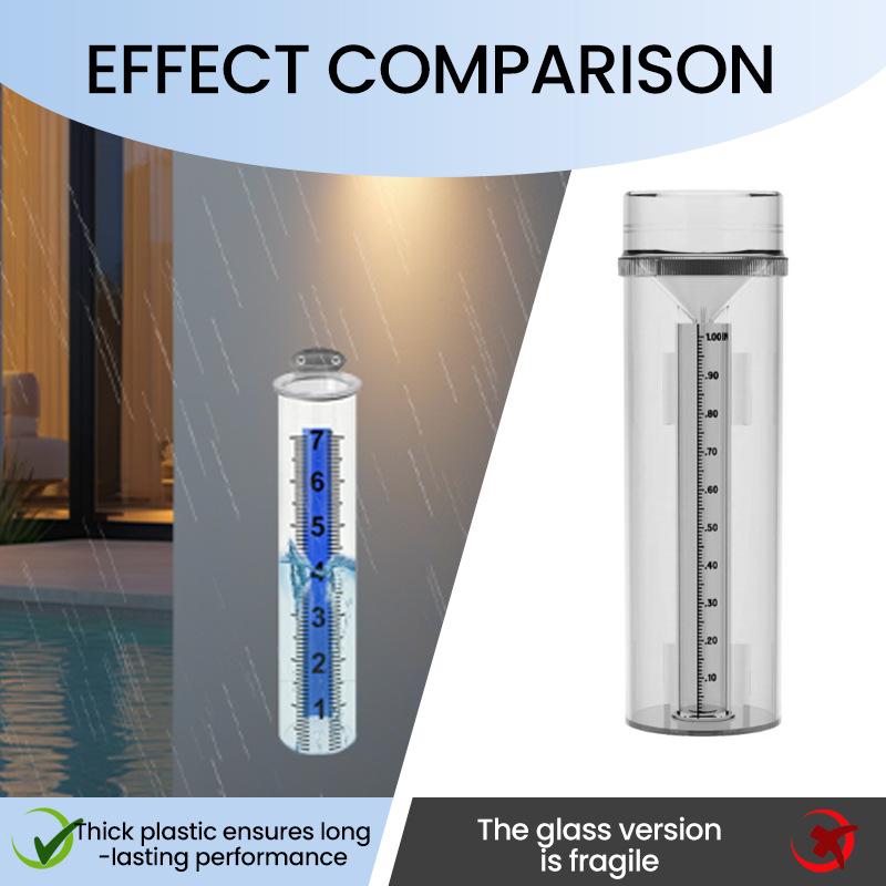 Large Capacity with Mounting Bracket Garden Lawn Patio Fence Rain Gauge
