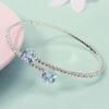 Minimalist Personalized Open Elastic Bangle High End Zircon Diamond Bracelet Daily Versatile Fashion Jewelry For Women