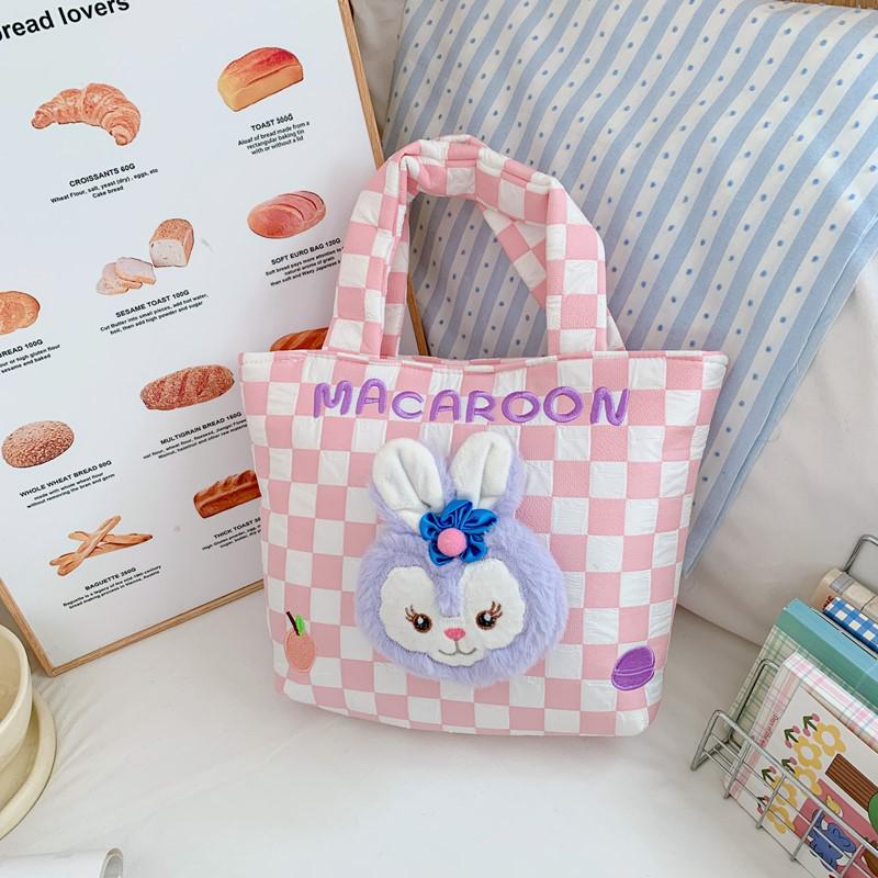 Cartoon Kids' Plush Toy Handbag - Chic, Casual, Cute Tote Wristlet for Girls