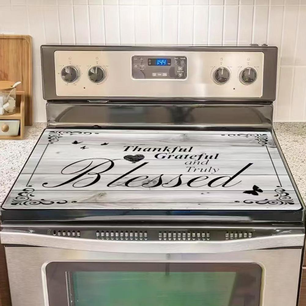 Gas Stove Protectprotective Mat Kitchen Reusable Burner Covers Mat Protector Cleaning Pad Water-Absorbing, Oil-proof Anti-slip