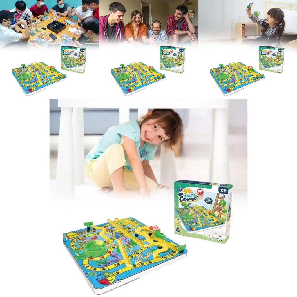 3d Snakes And Ladders Family Interactive Toy With Plastic Material For Kids Learning Play