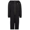 adidas Originals Solid Color Zip Collar Long Sleeve Jumpsuit Women Jumpsuit Black HG6682