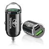 1Pcs 100W/200W Car Charger USB Type-C Fast Charging Adapter For Toyota Camry Corolla Yaris Chr Auris Avensis T25 Car Accessories