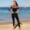 Conservative One-piece Bathing Suit for Women Sports Sunscreen Long Sleeve Professional Hot Spring Bathing Suit for Women Advanced Sense