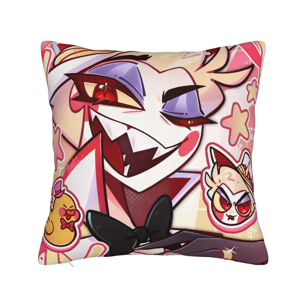 Lucifer Hazbins Hotels Pillowcase Soft Polyester Cushion Cover Gift  Pillow Case Cover Bedroom Square 40X40cm