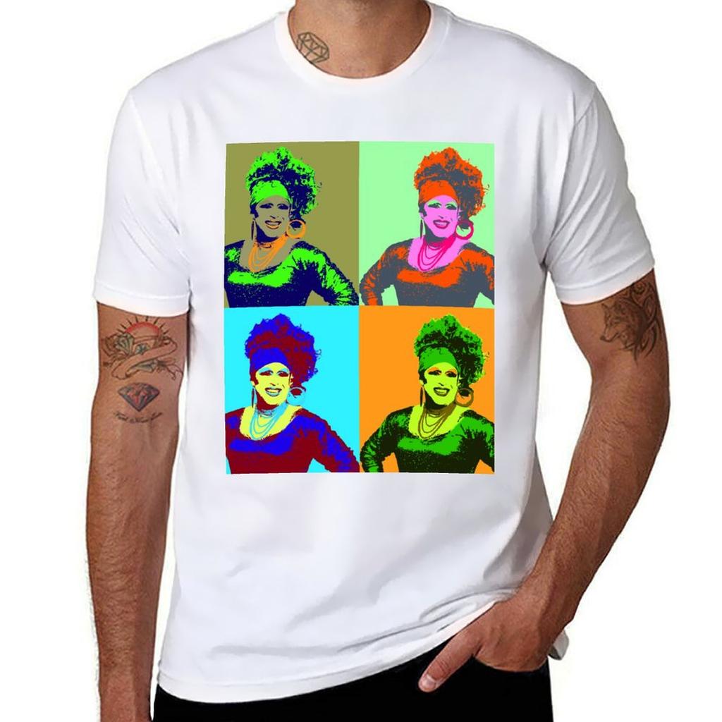 Maßgeschneidertes Pop-Art-Porträt T-Shirt Geruchshemmendes Kurzarm-Oberteil