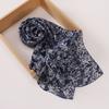 New Printed Hijabs Shawl Bubble Chiffon Hijabs Woman Design Flower Shawls Muslim Scarves Headscarf Wraps Turbans Long Scarves