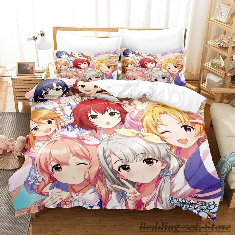 New THE iDOLM@STER Cinderella Girls Starlight Stage Bedding Set Single Twin Full Queen King Size Bed Set Bedroom Duvetcover Sets