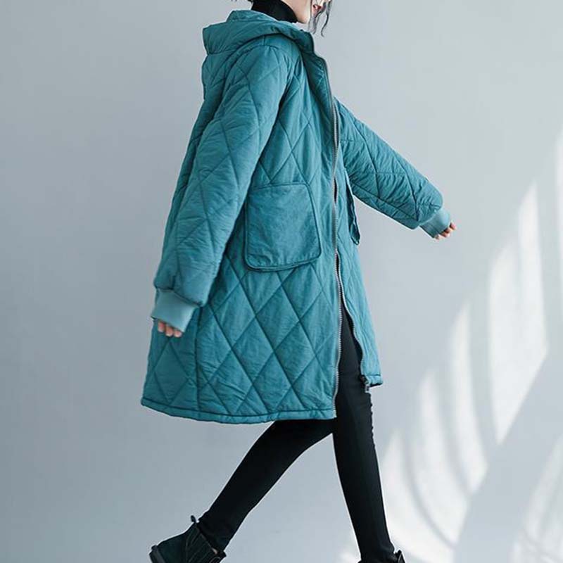 Mantel für Damen Verdickt Herbst Winter Windjacke Übergröße Wasserdicht Lässige Jacke