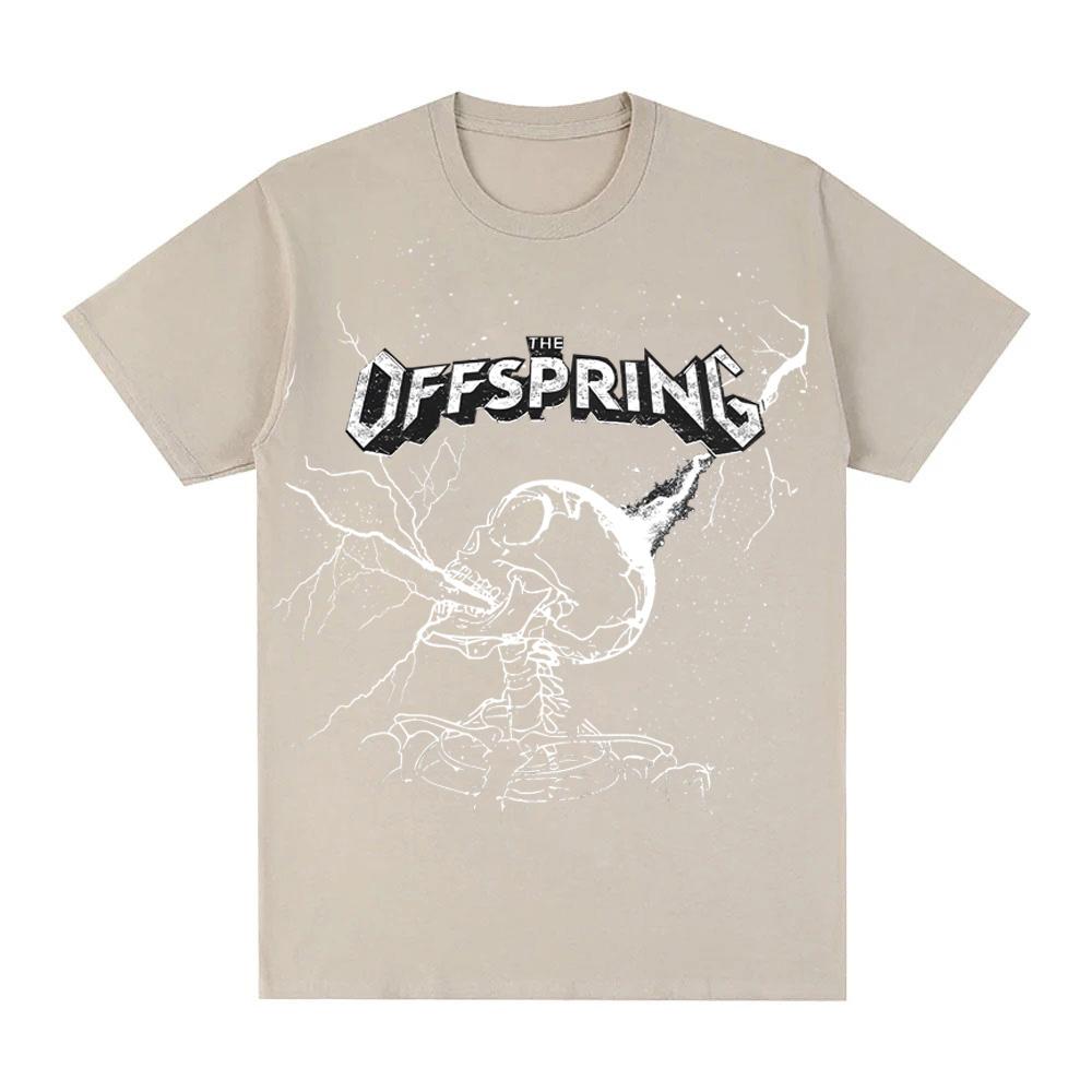 SUPERCHARGED Black Tee The Offspring band Grunge Sleeve 100%Cotton Summer Tee-shirt O-neck Clothing High Quality O-neck Tops