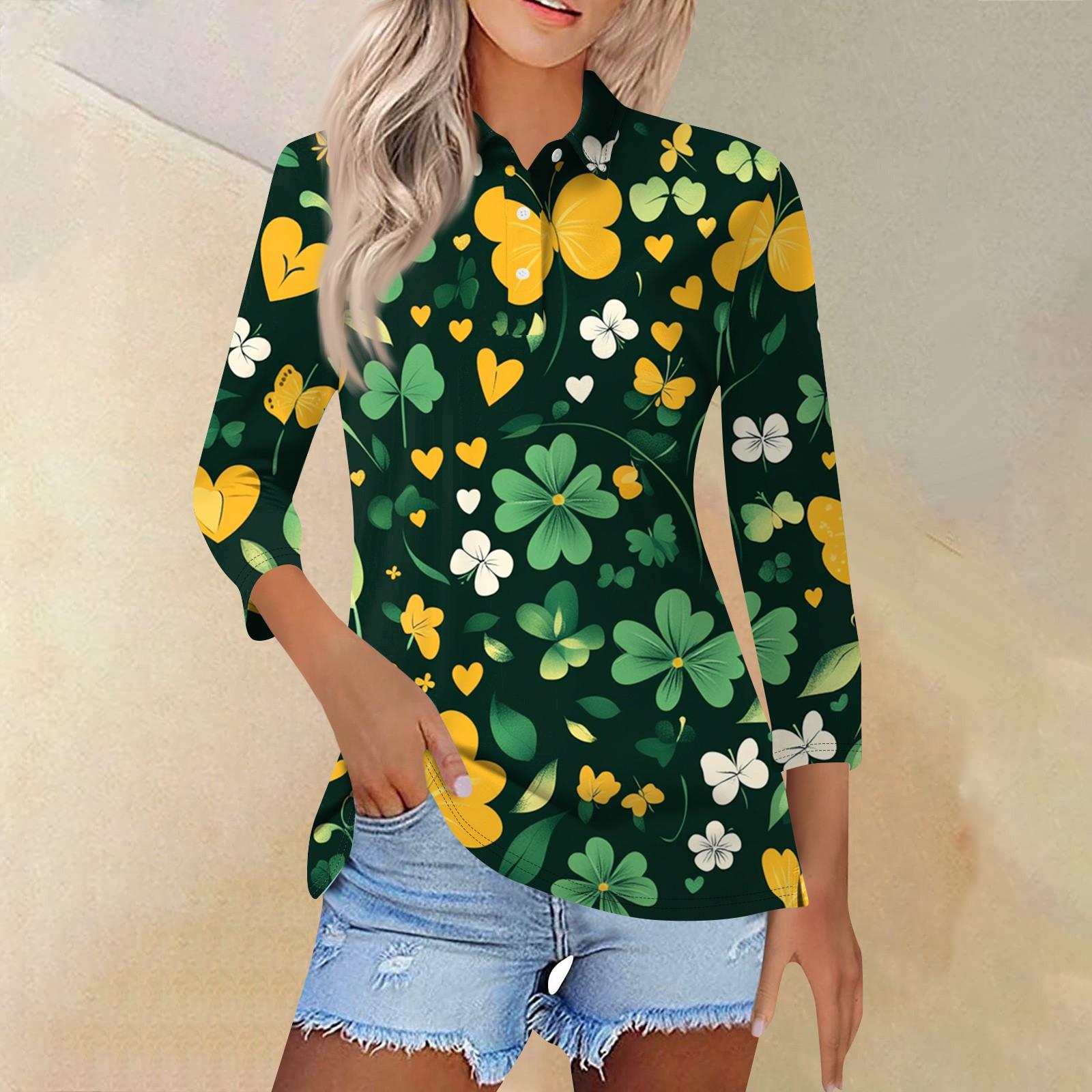 

Женская модная повседневная рубашка с отворотом и рукавом 3/4, женские топы на пуговицах XXL оранжевый