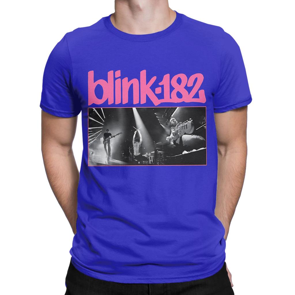 BLNK182 poster Funny 100 Cotton TShirt Blink 182 Tops Tees For Unisex