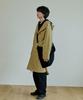 Malen Unisex Trench Hooded Coat Beige