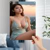 Korean Retro Anime Girl Metal Tin Sign Vintage Wall Art Decor for Home Bar Cafe Christmas Gift