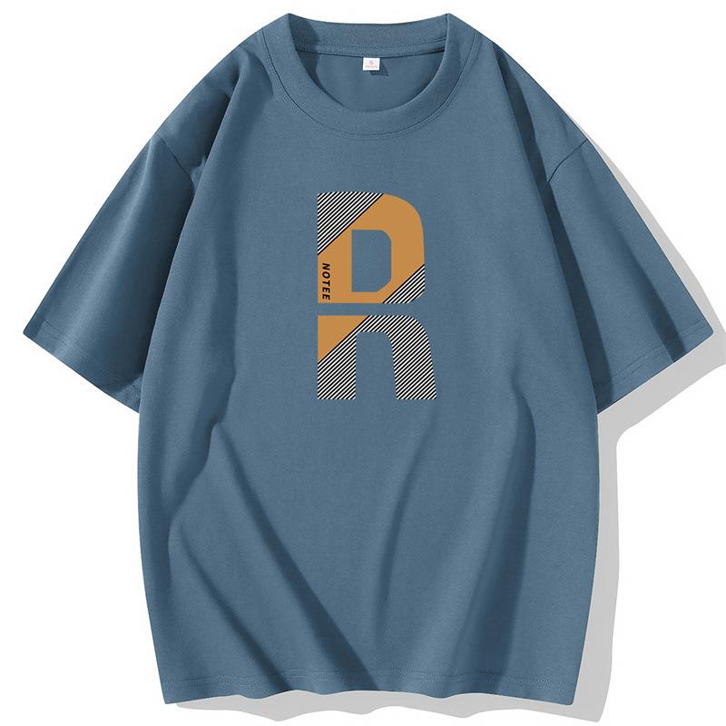 Unisexové letní bavlněné tričko s krátkým rukávem, ležérní domácí prázdninový styl