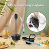 Fly Fans for Table, Soundless Fly Repellent Fan with Soft Blades and Hanging Hook, Handy for Outdoor Use Restaurant BBQ Picnic